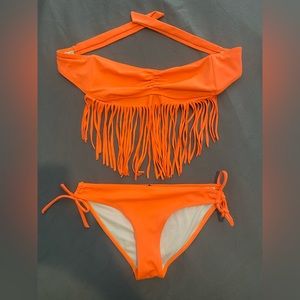 Bikini Orange Two Piece Set Briza Swimwear